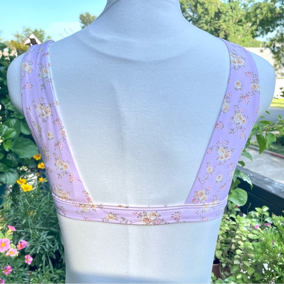 Dippin’ Daisy’s 2 Piece Bikini Pink Floral and Tan Both Pieces Size Small - Picture 6 of 16